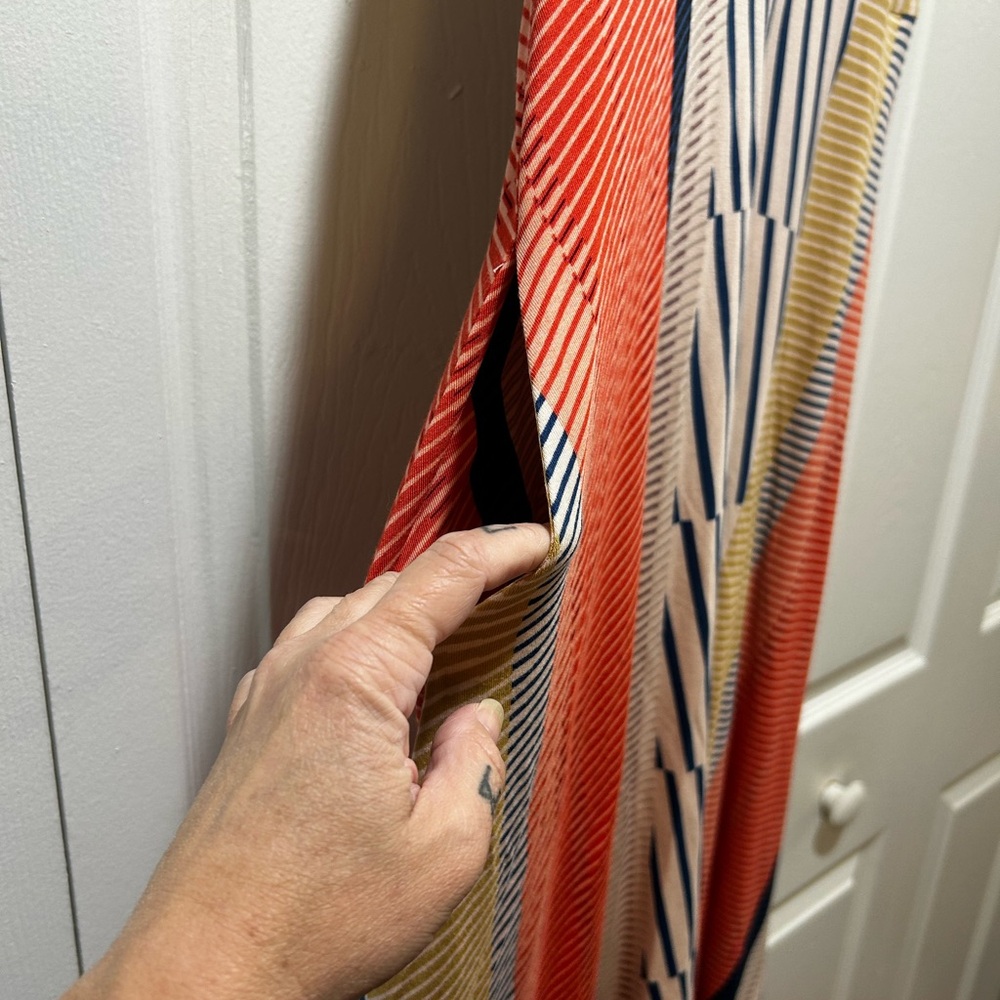 Maeve by Anthropologie Colorful Striped Sleeveless Midi Dress - Picture 13 of 13